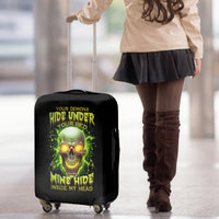 Thunder Skull Luggage Cover My Demon Hide Inside My Head - Wonder Print Shop