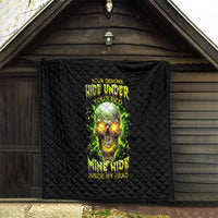 Thunder Skull Quilt My Demon Hide Inside My Head - Wonder Print Shop