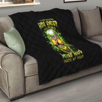 Thunder Skull Quilt My Demon Hide Inside My Head - Wonder Print Shop