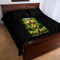 Thunder Skull Quilt Bed Set My Demon Hide Inside My Head - Wonder Print Shop