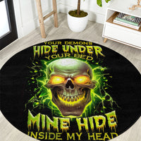 thunder-skull-round-carpet-my-demon-hide-inside-my-head