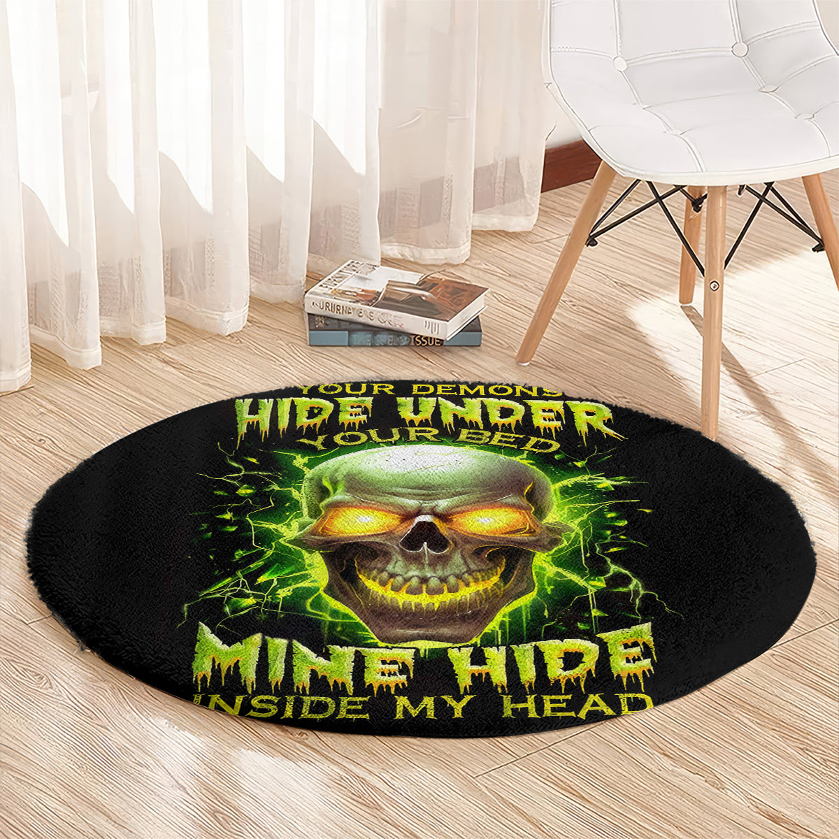 thunder-skull-round-carpet-my-demon-hide-inside-my-head