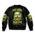 Witch Skull Sleeve Zip Bomber Jacket Into Darkness To Lose Our Mind And Find Our Souls - Wonder Print Shop