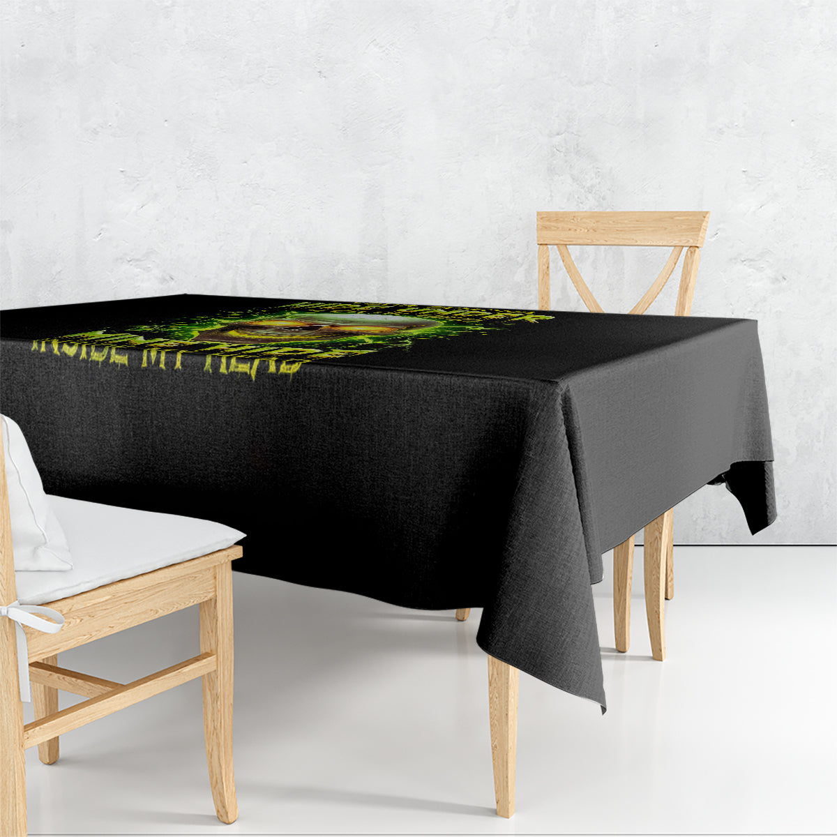 Thunder Skull Tablecloth My Demon Hide Inside My Head - Wonder Print Shop