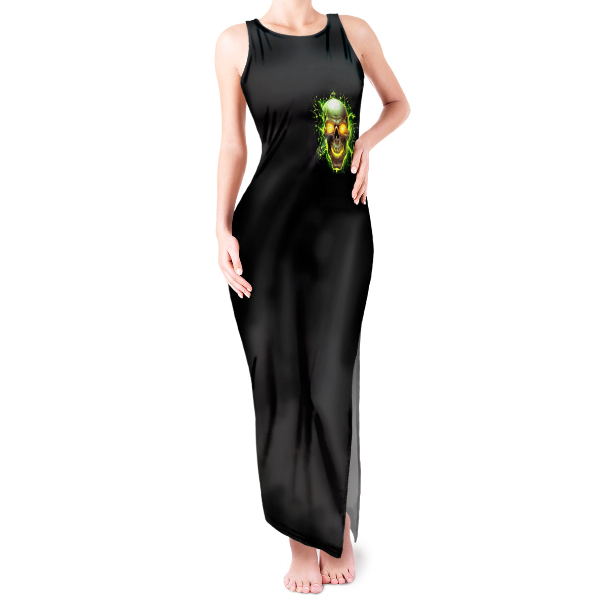 Witch Skull Tank Maxi Dress Into Darkness To Lose Our Mind And Find Our Souls - Wonder Print Shop