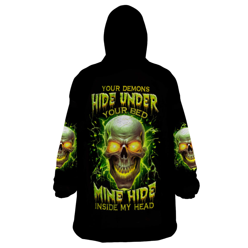 Witch Skull Wearable Blanket Hoodie Into Darkness To Lose Our Mind And Find Our Souls - Wonder Print Shop