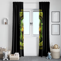 Thunder Skull Window Curtain My Demon Hide Inside My Head - Wonder Print Shop