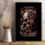 Rose Skull Canvas Wall Art My Give A Fuck Is Broken But My Go Fuck Yourself Is Functional - Wonder Print Shop
