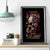 Rose Skull Canvas Wall Art My Give A Fuck Is Broken But My Go Fuck Yourself Is Functional - Wonder Print Shop