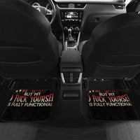 Rose Skull Car Mats My Give A Fuck Is Broken But My Go Fuck Yourself Is Functional - Wonder Print Shop
