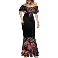 Zombie Skull Mermaid Dress I Never Alone My Demon With Me 24/7 - Wonder Print Shop