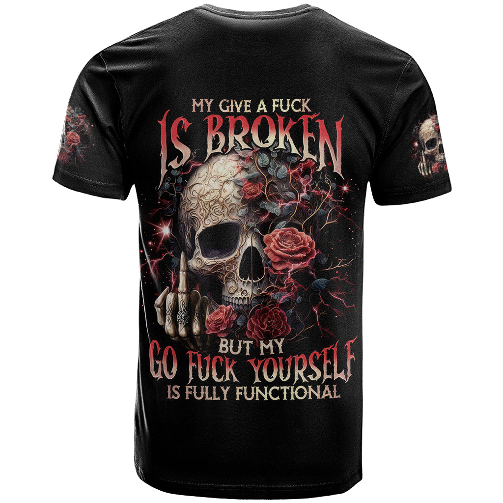 Zombie Skull T Shirt I Never Alone My Demon With Me 24/7 - Wonder Print Shop