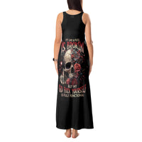Zombie Skull Tank Maxi Dress I Never Alone My Demon With Me 24/7 - Wonder Print Shop