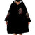 Zombie Skull Wearable Blanket Hoodie I Never Alone My Demon With Me 24/7 - Wonder Print Shop