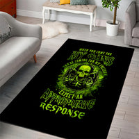 Gun Skull Area Rug When You Come For My Gun Expect An Appropriate Response - Wonder Print Shop