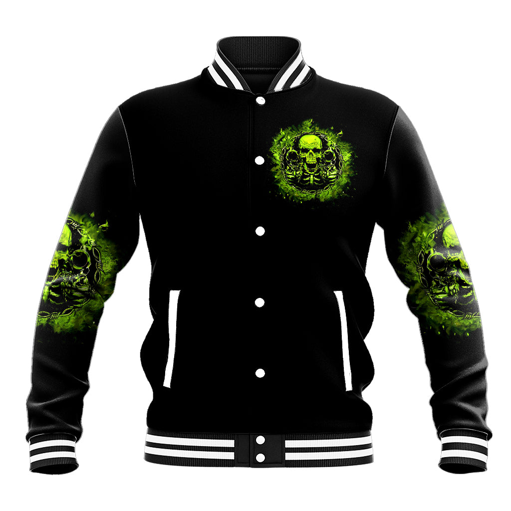 Gun Skull Baseball Jacket When You Come For My Gun Expect An Appropriate Response - Wonder Print Shop