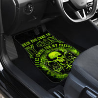 Gun Skull Car Mats When You Come For My Gun Expect An Appropriate Response - Wonder Print Shop