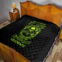 Gun Skull Quilt When You Come For My Gun Expect An Appropriate Response - Wonder Print Shop