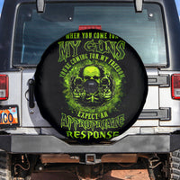 Gun Skull Spare Tire Cover When You Come For My Gun Expect An Appropriate Response - Wonder Print Shop