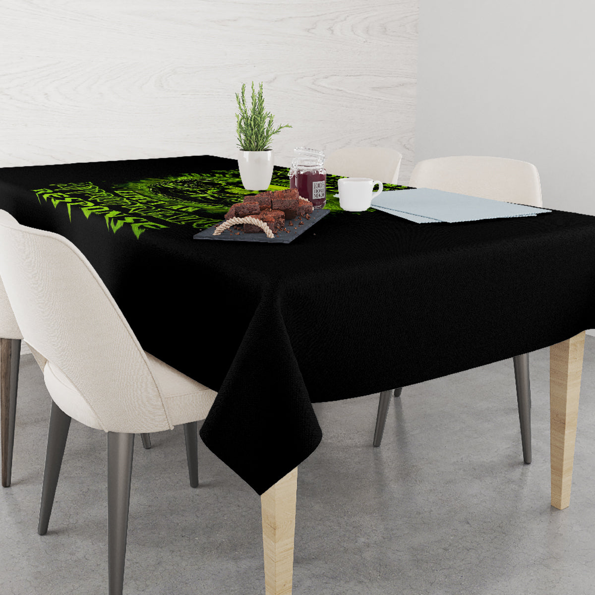 Gun Skull Tablecloth When You Come For My Gun Expect An Appropriate Response - Wonder Print Shop
