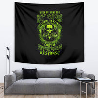 Gun Skull Tapestry When You Come For My Gun Expect An Appropriate Response - Wonder Print Shop