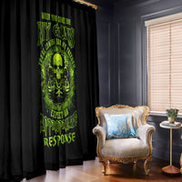 Gun Skull Window Curtain When You Come For My Gun Expect An Appropriate Response - Wonder Print Shop
