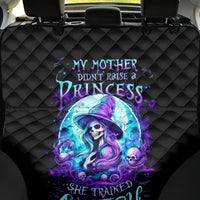 Witch Skull Back Car Seat Cover My Mother Didn't Raise A Princess She Trained A Witch - Wonder Print Shop