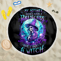 Witch Skull Beach Blanket My Mother Didn't Raise A Princess She Trained A Witch - Wonder Print Shop