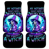 Witch Skull Car Mats My Mother Didn't Raise A Princess She Trained A Witch - Wonder Print Shop
