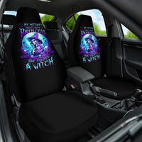 Witch Skull Car Seat Cover My Mother Didn't Raise A Princess She Trained A Witch - Wonder Print Shop