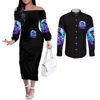 witch-skull-couples-matching-off-the-shoulder-long-sleeve-dress-and-long-sleeve-button-shirts-my-mother-didnt-raise-a-princess-she-trained-a-witch