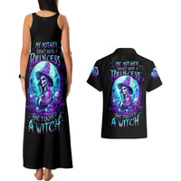 Witch Skull Couples Matching Tank Maxi Dress and Hawaiian Shirt My Mother Didn't Raise A Princess She Trained A Witch - Wonder Print Shop