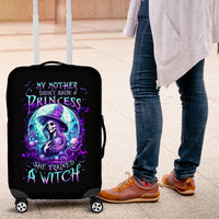 Witch Skull Luggage Cover My Mother Didn't Raise A Princess She Trained A Witch - Wonder Print Shop
