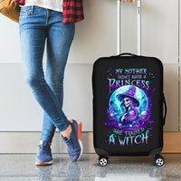 Witch Skull Luggage Cover My Mother Didn't Raise A Princess She Trained A Witch - Wonder Print Shop