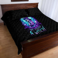 Witch Skull Quilt Bed Set My Mother Didn't Raise A Princess She Trained A Witch - Wonder Print Shop