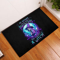 Witch Skull Rubber Doormat My Mother Didn't Raise A Princess She Trained A Witch - Wonder Print Shop