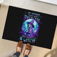 Witch Skull Rubber Doormat My Mother Didn't Raise A Princess She Trained A Witch - Wonder Print Shop