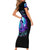 Witch Skull Short Sleeve Bodycon Dress My Mother Didn't Raise A Princess She Trained A Witch - Wonder Print Shop