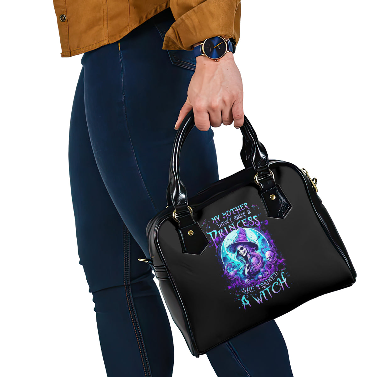 witch-skull-shoulder-handbag-my-mother-didnt-raise-a-princess-she-trained-a-witch