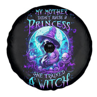 Witch Skull Spare Tire Cover My Mother Didn't Raise A Princess She Trained A Witch - Wonder Print Shop