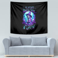 Witch Skull Tapestry My Mother Didn't Raise A Princess She Trained A Witch - Wonder Print Shop