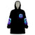 Witch Skull Wearable Blanket Hoodie My Mother Didn't Raise A Princess She Trained A Witch - Wonder Print Shop