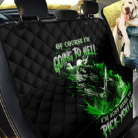 Warrior Skull Back Car Seat Cover Of Course I'm Going To Hell Just Pick You Up - Wonder Print Shop