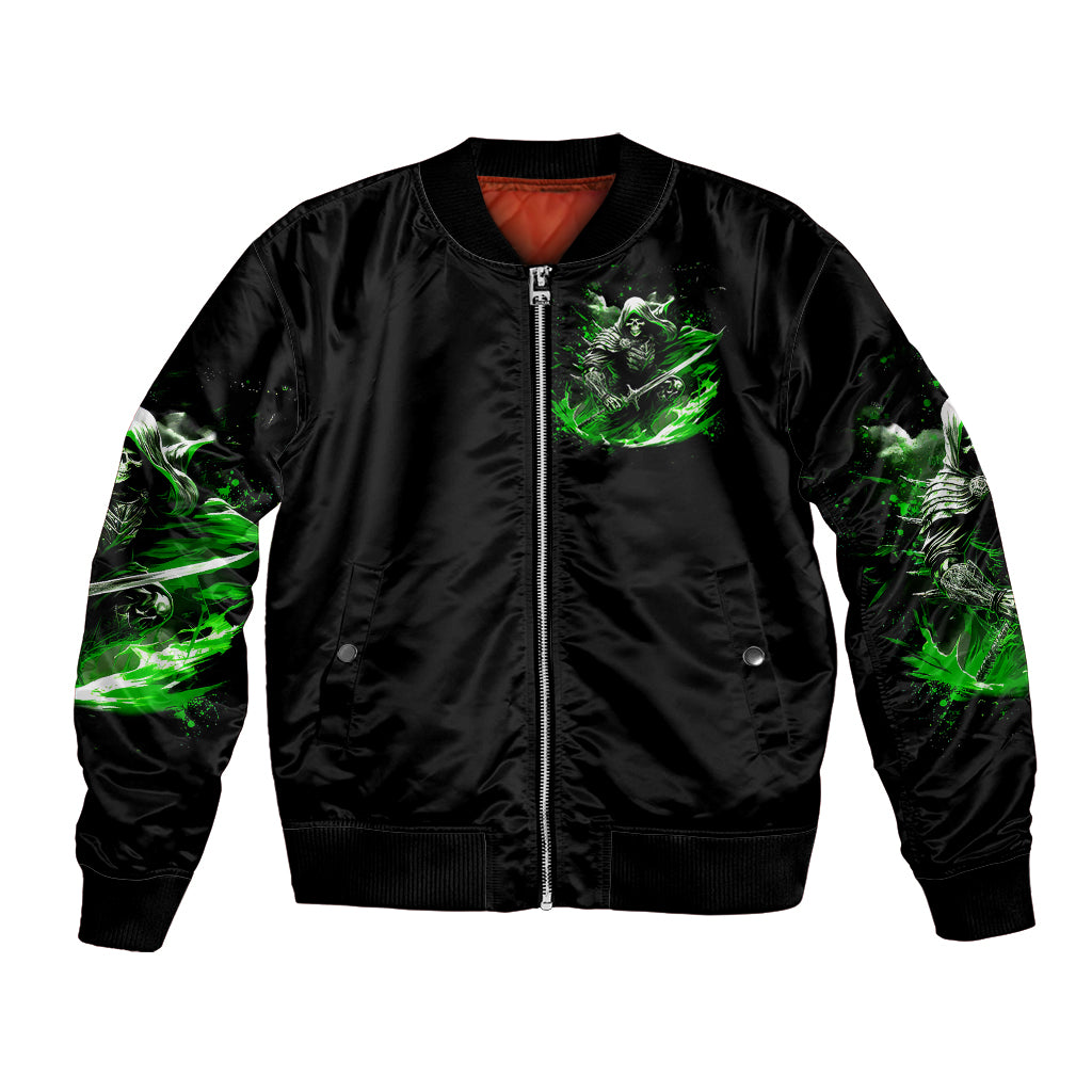 Warrior Skull Bomber Jacket Of Course I'm Going To Hell Just Pick You Up - Wonder Print Shop