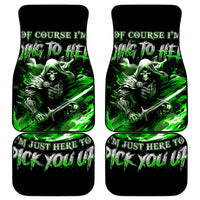 Warrior Skull Car Mats Of Course I'm Going To Hell Just Pick You Up - Wonder Print Shop