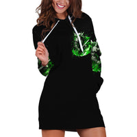 Warrior Skull Hoodie Dress Of Course I'm Going To Hell Just Pick You Up - Wonder Print Shop