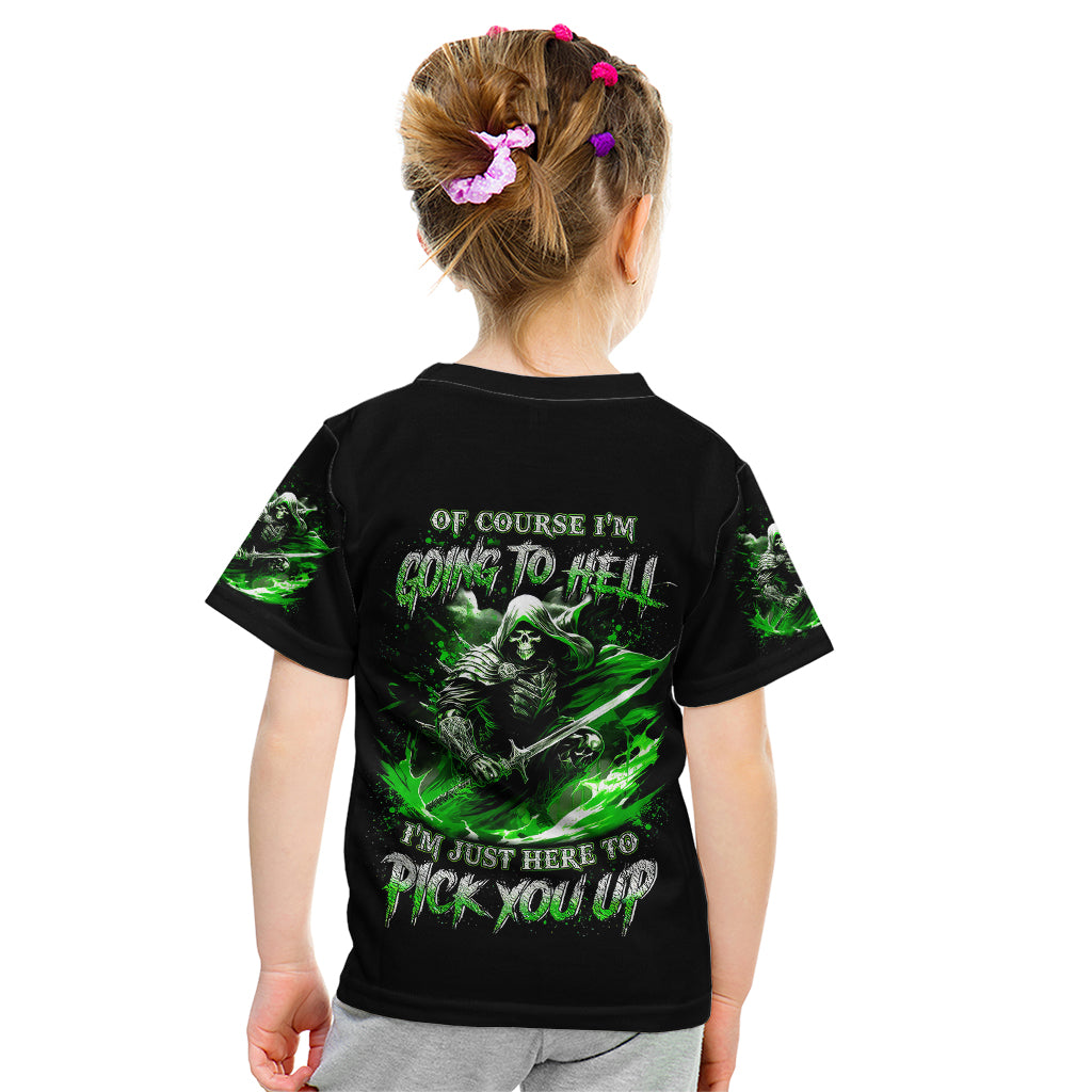 Warrior Skull Kid T Shirt Of Course I'm Going To Hell Just Pick You Up - Wonder Print Shop