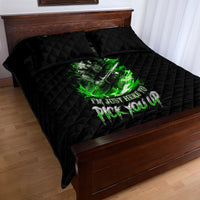 Warrior Skull Quilt Bed Set Of Course I'm Going To Hell Just Pick You Up - Wonder Print Shop
