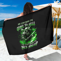 Warrior Skull Sarong Of Course I'm Going To Hell Just Pick You Up - Wonder Print Shop