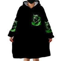 Warrior Skull Wearable Blanket Hoodie Of Course I'm Going To Hell Just Pick You Up - Wonder Print Shop